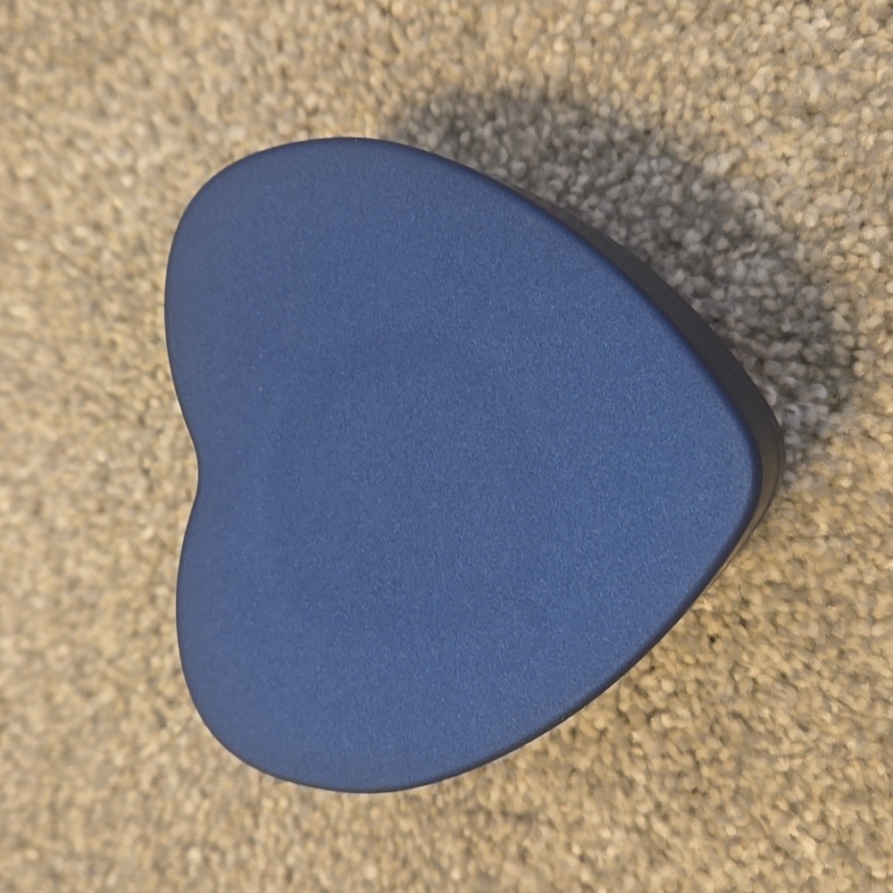 keepsake Urn In Heart-Shaped Blue LED Box - Picture 4 of 4